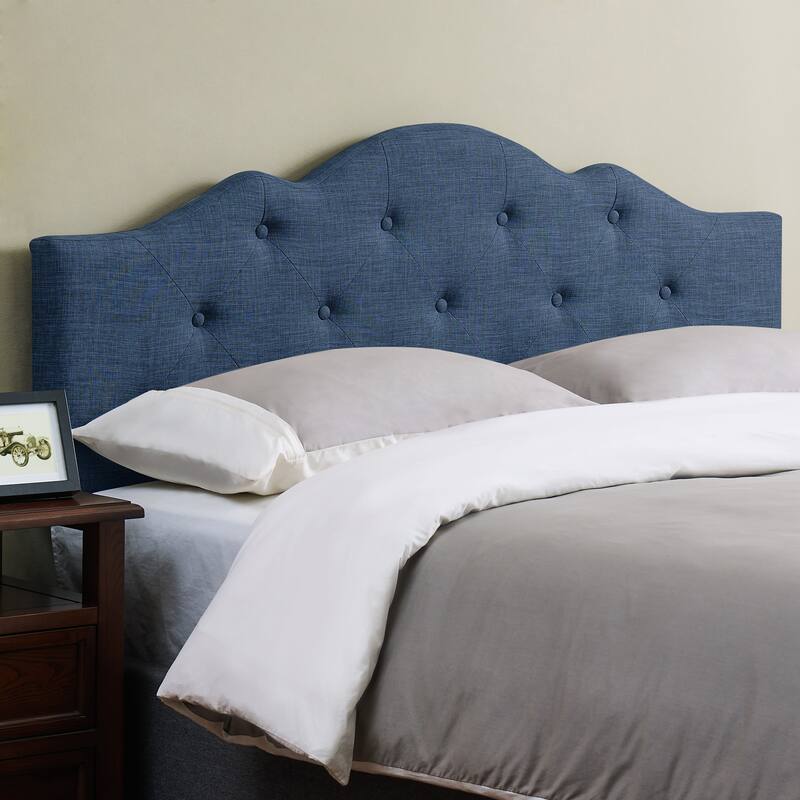 Charlie Upholstered Tufted Round Headboard