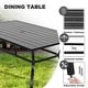 preview thumbnail 11 of 13, Nuu Garden Outdoor 7-Piece Dining Set, Textilene Fabric, Powder-coated Iron Frame - 61 inch