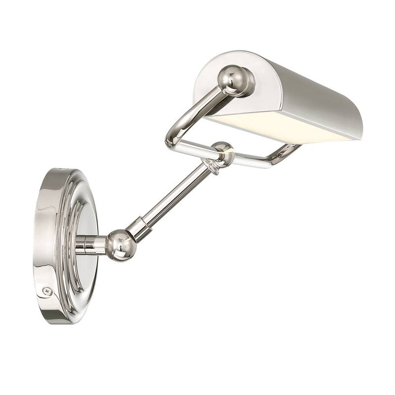 Miller Integrated LED Polished Nickel Sconce