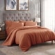 preview thumbnail 72 of 89, Superior Egyptian Cotton 300 Thread Count Solid Duvet Cover Set Pumpkin - Twin