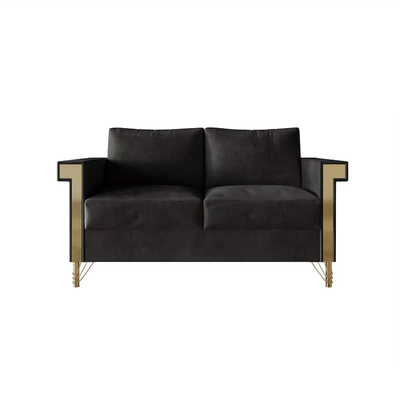 CraftPorch Luxurious Velvet Upholstered 3-Piece Living Room Set