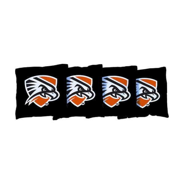 slide 2 of 3, Texas Permian Basin Falcons Cornhole Bags Black All-Weather Resin Filled