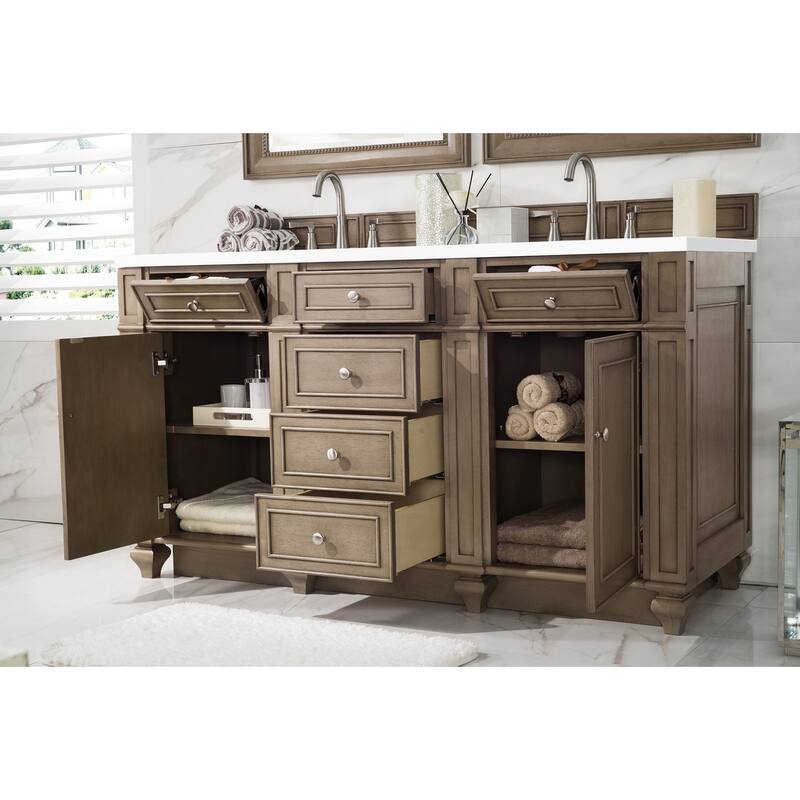 James Martin Vanities 157-V60D-3WZ Bristol 60" Free Standing Double