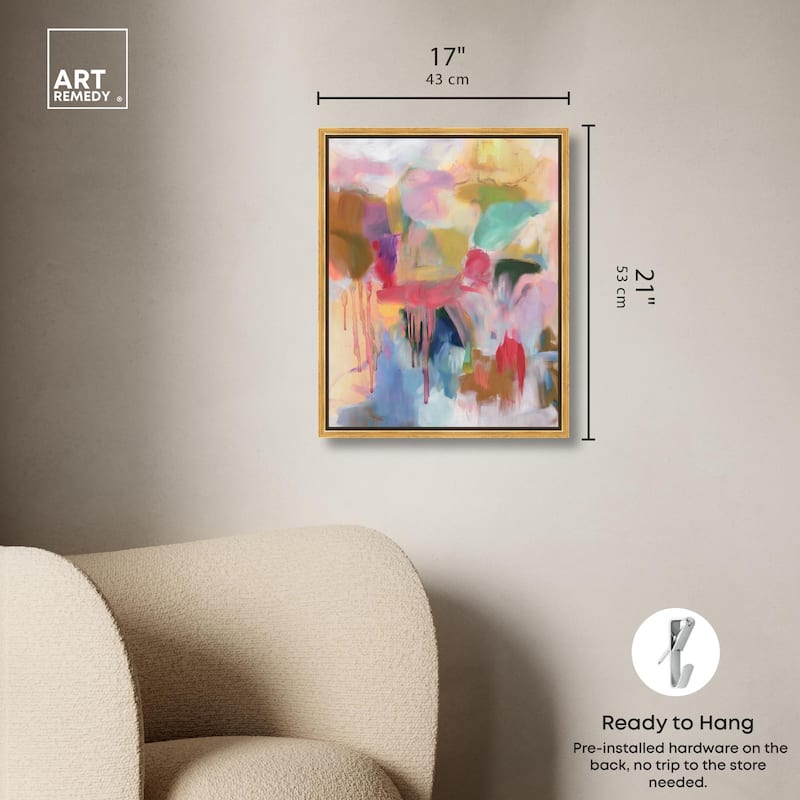 Art with Bold Colors Canvas by Art Remedy