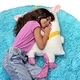 preview thumbnail 4 of 3, Shamzees: Unicorn - White & Purple - Plush Pillow Cover