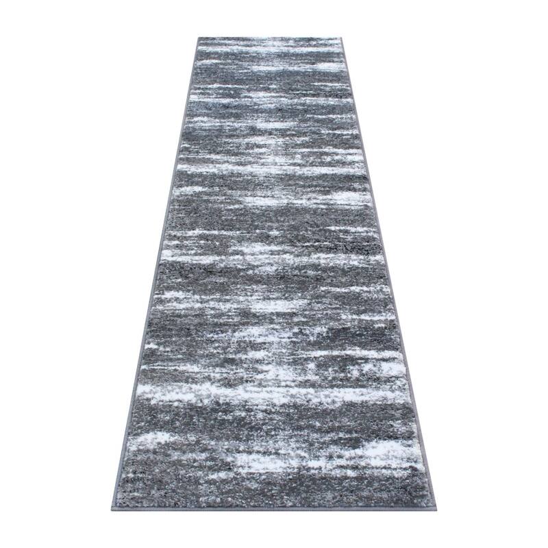 Distressed Motif Indoor Jute Back Olefin Area Rug