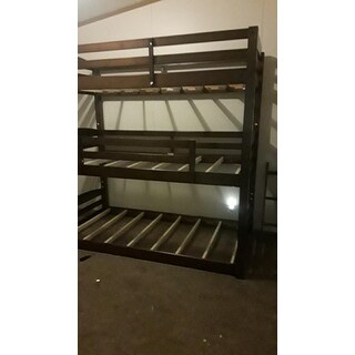 Shop Avenue Greene Nola Mocha Triple Floor Bunk Bed - Free ...