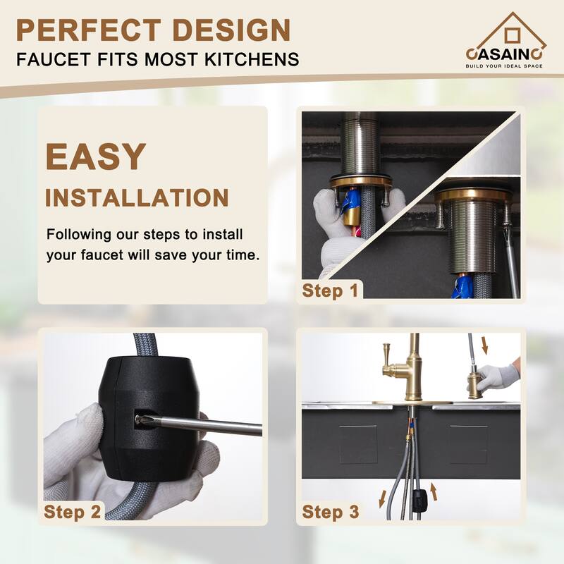 Single Handle Pull Out Sprayer Kitchen Faucet