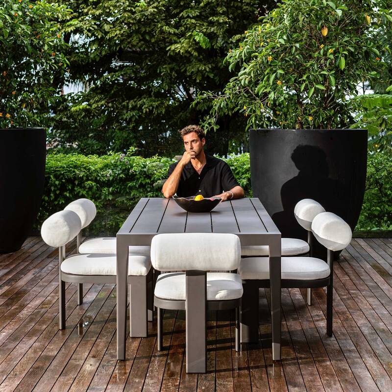 Uttermost Bolster Back Outdoor Dining Chair