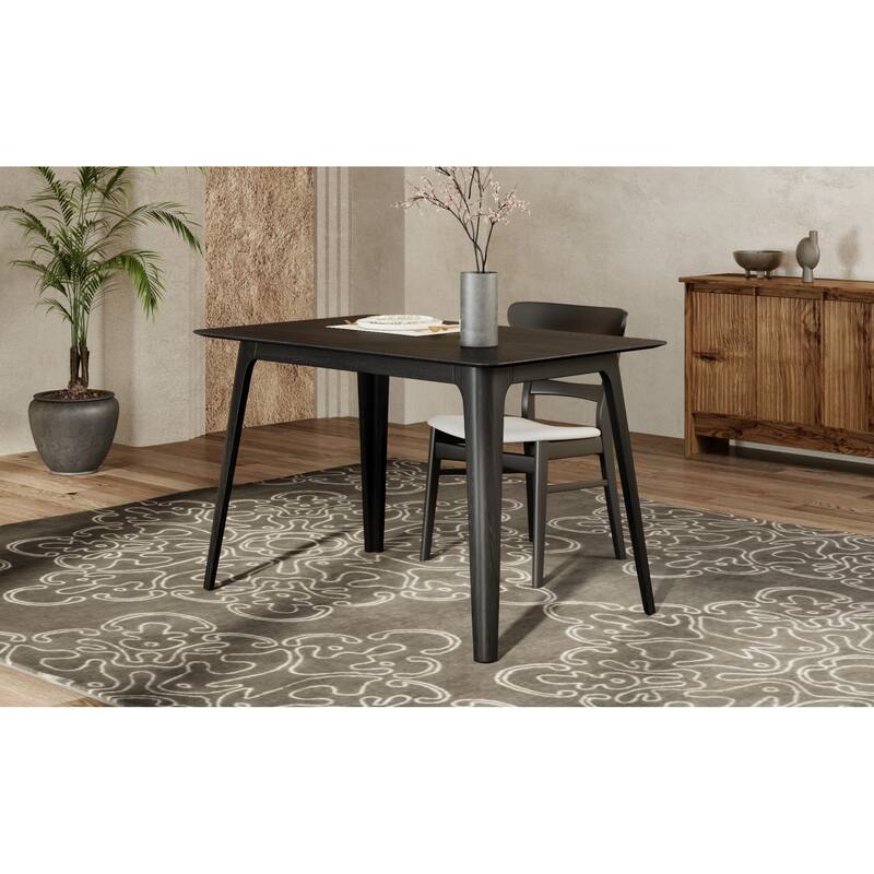 Roomfitters 47" Rectangular Dining Table with Solid Rubberwood Legs and Scratch-Resistant Top