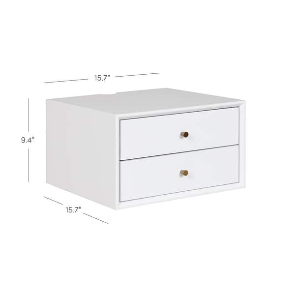 Nathan James Harper 2Drawer MidCentury Side Table Bed Bath & Beyond
