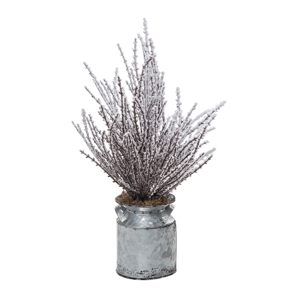 Transpac Artificial 14 in. White Harvest Stems Arrangement in Jug