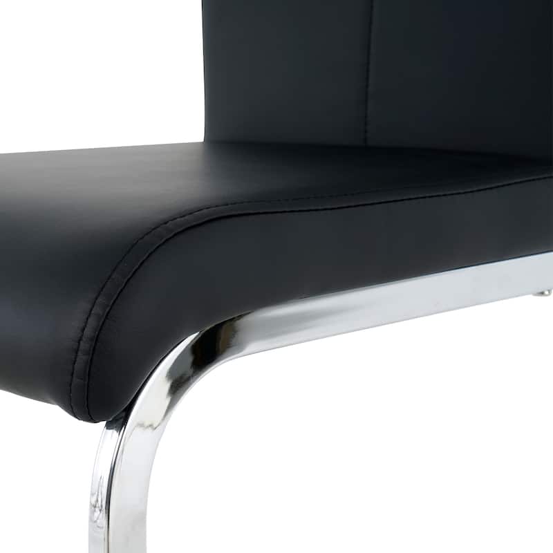 PU Dining Chairs - Black