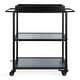 preview thumbnail 18 of 24, Kate and Laurel Giles Metal Bar Cart with Tray - 28x13x30