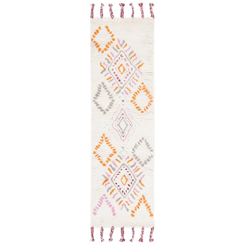 SAFAVIEH Handmade Casablanca Shag Larysa Tribal Moroccan Wool Rug