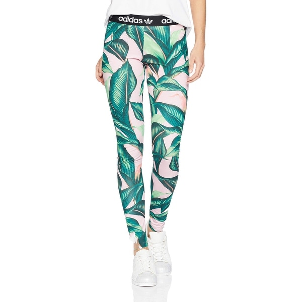 adidas leaf print leggings