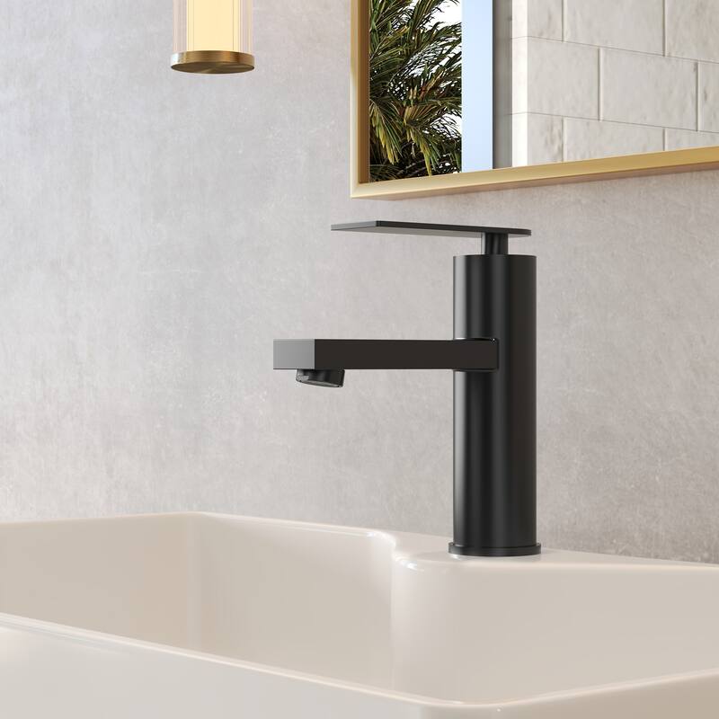 Single Lever Handle Bathroom Sink Faucet Single Hole Basin Faucet