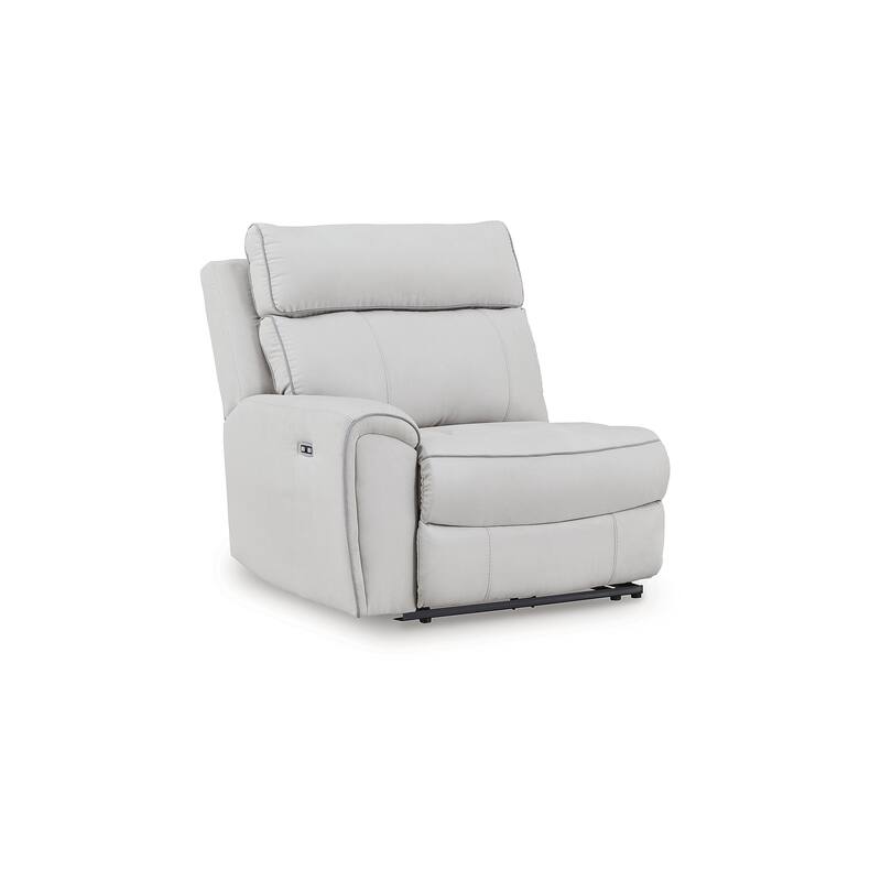 Signature Design by Ashley Grafton Pike Gray 2-Piece Reclining Loveseat - 84" W x 41" D x 43" H
