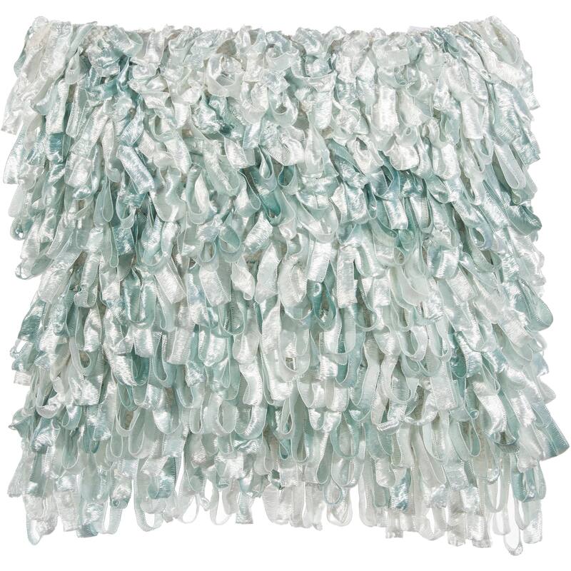 Mina Victory Life Styles Seafoam Throw Pillow , ( 20"X20" ) - 20"X20" - Seafoam