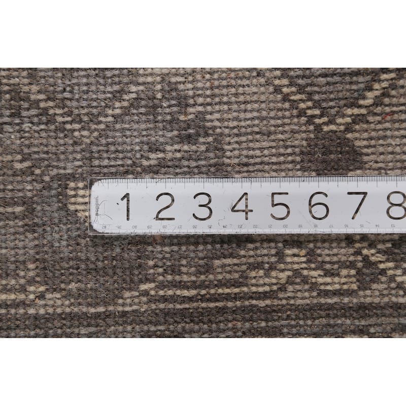 Transitional Oushak Area Rug Hand-Knotted Wool Carpet - 8'2" x 9'10"