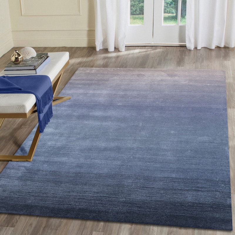 Liora Manne ARCA Ombre Wool Indoor Rug Denim - 5'X7'6"
