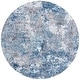 preview thumbnail 105 of 113, SAFAVIEH Aston Fedra Modern Abstract Rug 10' Round - Navy/Grey - Round