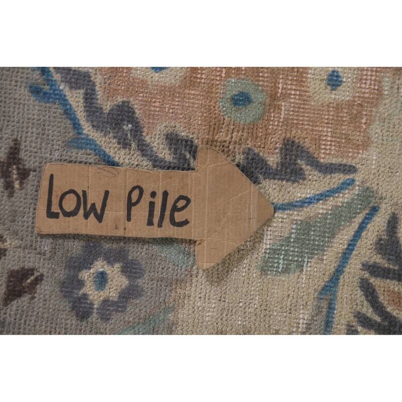 Hand Knotted Oriental 100% Wool Carpet Traditional Floral Greys & Charcoal Tabriz Area Rug - 12' 6'' X 9' 4''