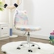 preview thumbnail 3 of 3, Fun Kids Swivel Chair, Soft Backrest with Adjustable Height Rolling Study Desk Chair