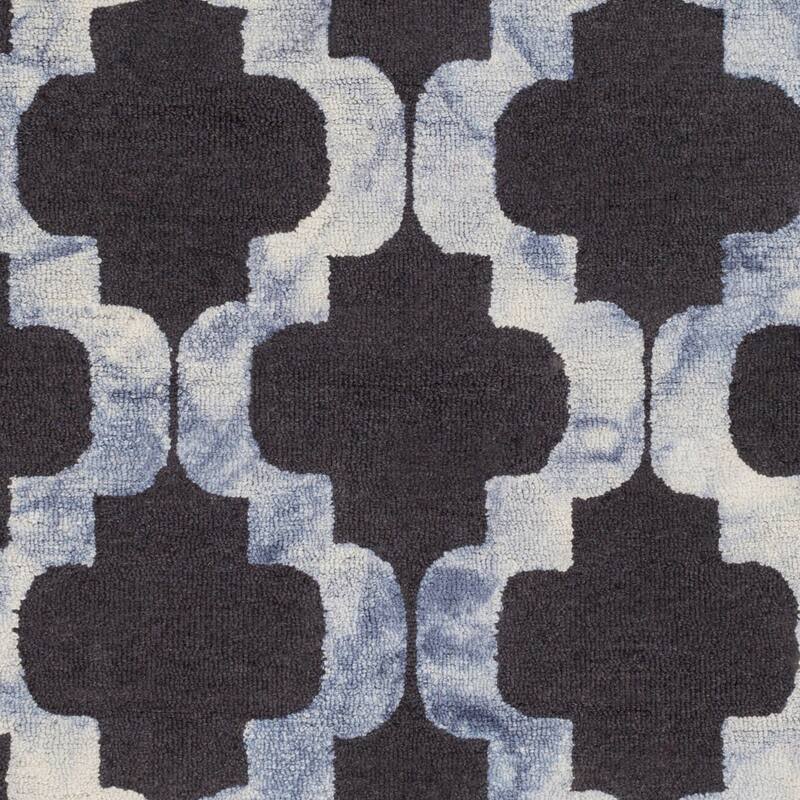Hand-Hooked Rushden Moroccan Trellis Wool Area Rug