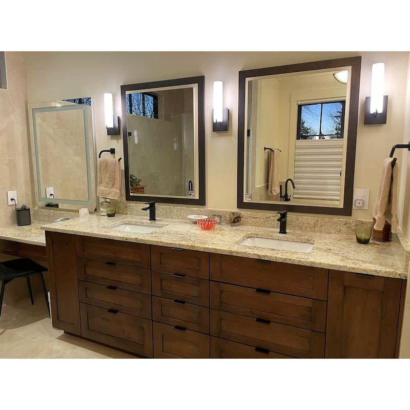 Frame My Mirror Oil Rubbed Bronze Framed Vanity Mirror, Meade Design