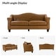 preview thumbnail 11 of 35, Sandra 81.5" Classic Genuine Leather Sofa With Solid Wood Legs By HULALA HOME