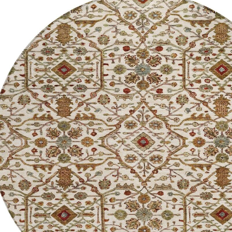 HomeRoots Floral Transitional Rectangle Outdoor Rug