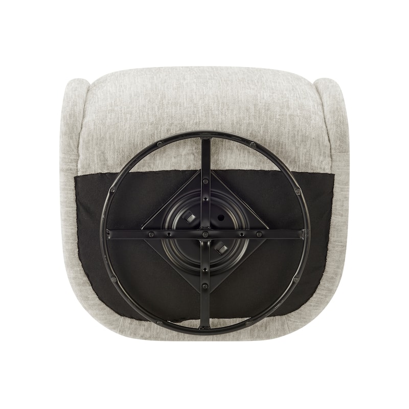 NPD Furniture Margareth Fabric Swivel Accent Arm Chair