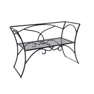 Small iron garden bench deals