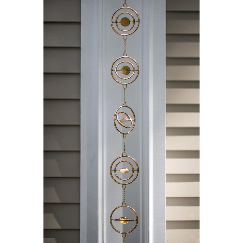 Stellar Pure Copper 8.5 ft. Rain Chain by Good Directions - Image 6