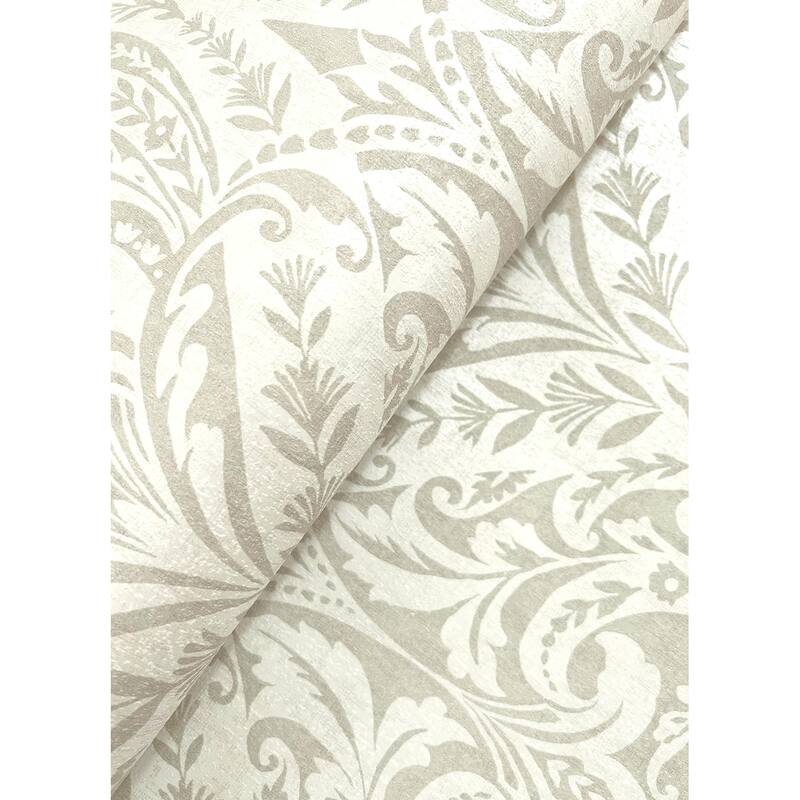 A-Street Prints Berkshire Beige Damask Wallpaper