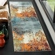 preview thumbnail 6 of 41, SAFAVIEH Glacier Stephaine Modern Abstract Rug 2'3" x 16' Runner - Blue/Multi