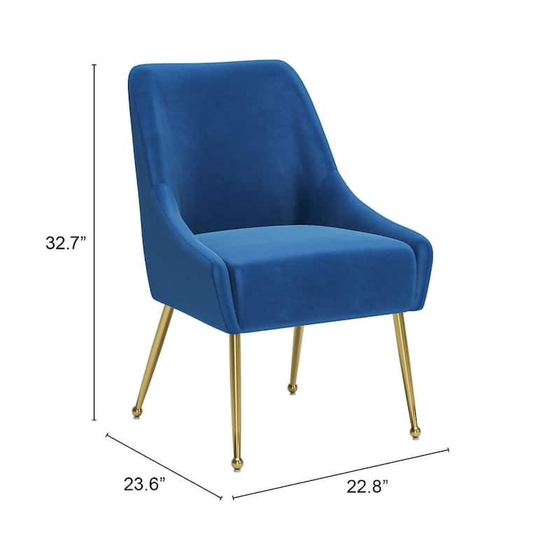 Maxine Dining Chair Gray & Gold