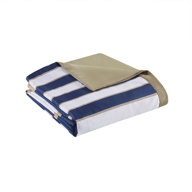 Intelligent Design Garrett Navy Printed Duvet Cover Set