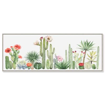 Cactus Over Doors II Panoramic Canvas by Art Remedy