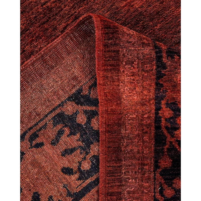 Vibrance, One-of-a-Kind Hand-Knotted Area Rug - Brown, 8' 1" x 9' 10" - 8' 1" x 9' 10"