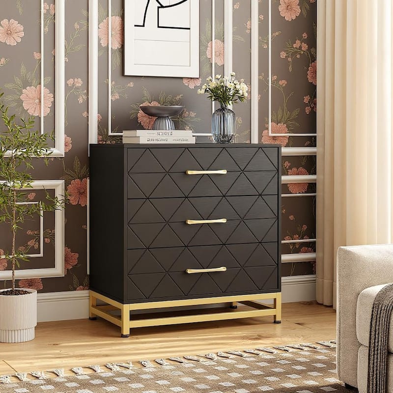 3 Drawer Wooden Dresser, Wood nightstand