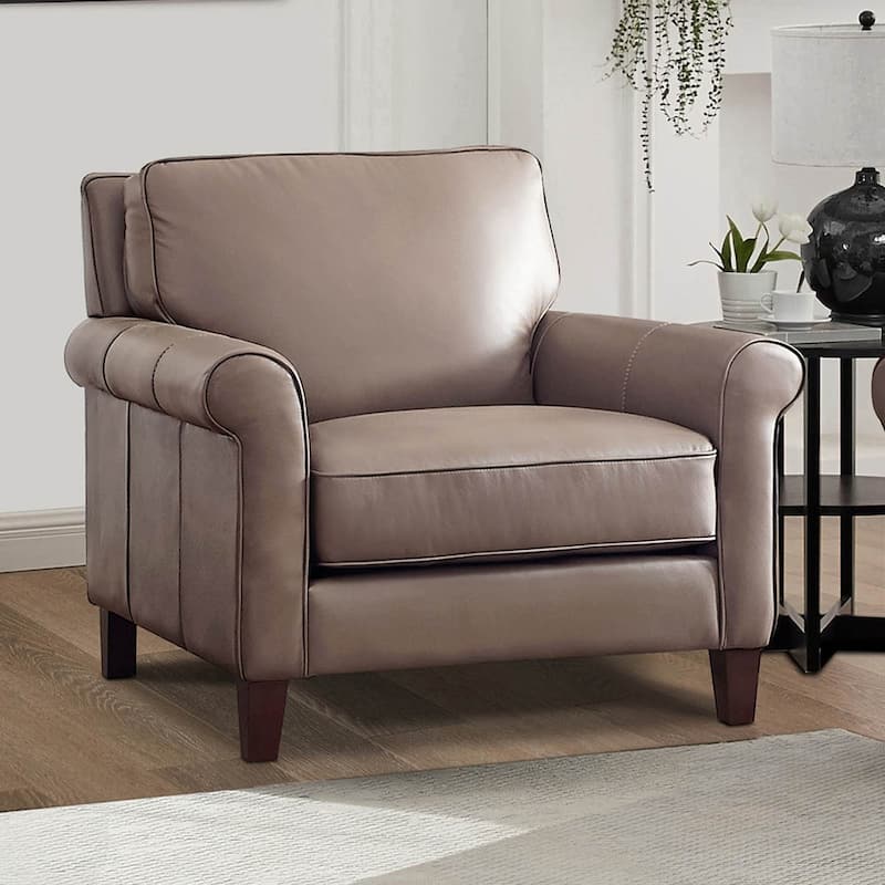 Hydeline Laguna Top Grain Leather Sofa Set, Sofa and Chair - Sofa, Chair