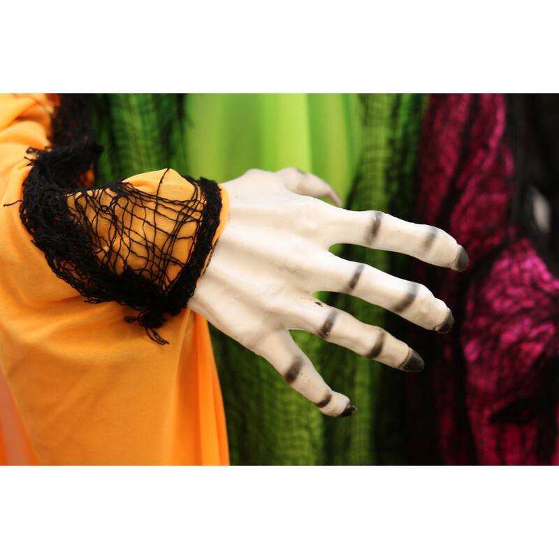 Life-Size Animatronic Clown with Lights and Sound, Indoor or Covered Outdoor Halloween Decoration