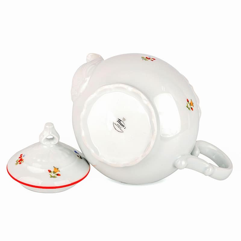 Blossom White Porcelain Tea Pot - 40.58 fl oz