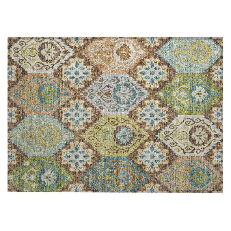 Machine Washable Indoor/ Outdoor Global Bayfield Chantille Rug