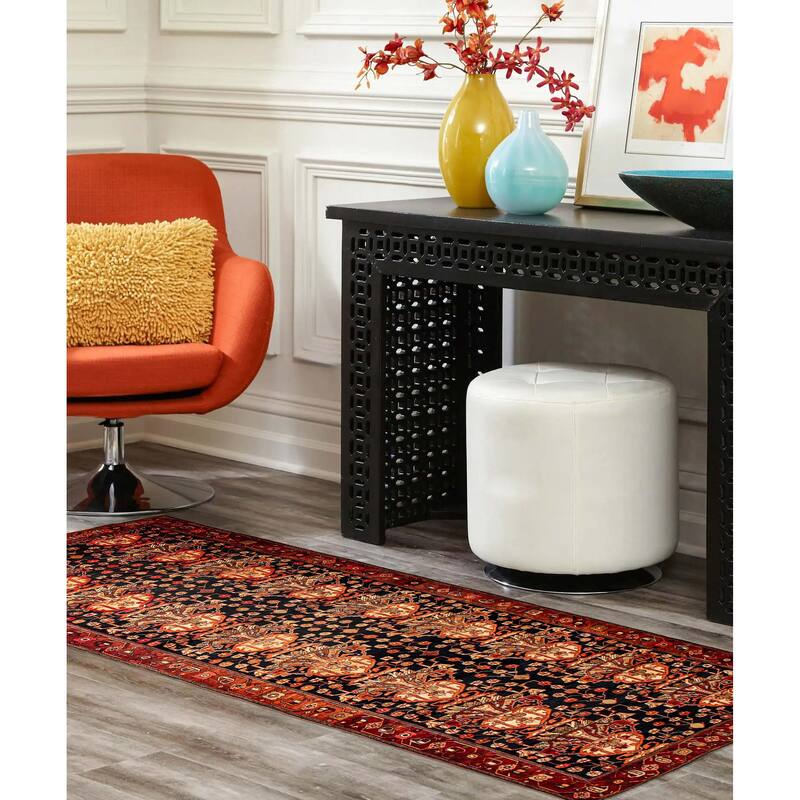 ECARPETGALLERY Hand-knotted Konya Anatolian Dark Navy Wool Rug - 5'0 x 13'5