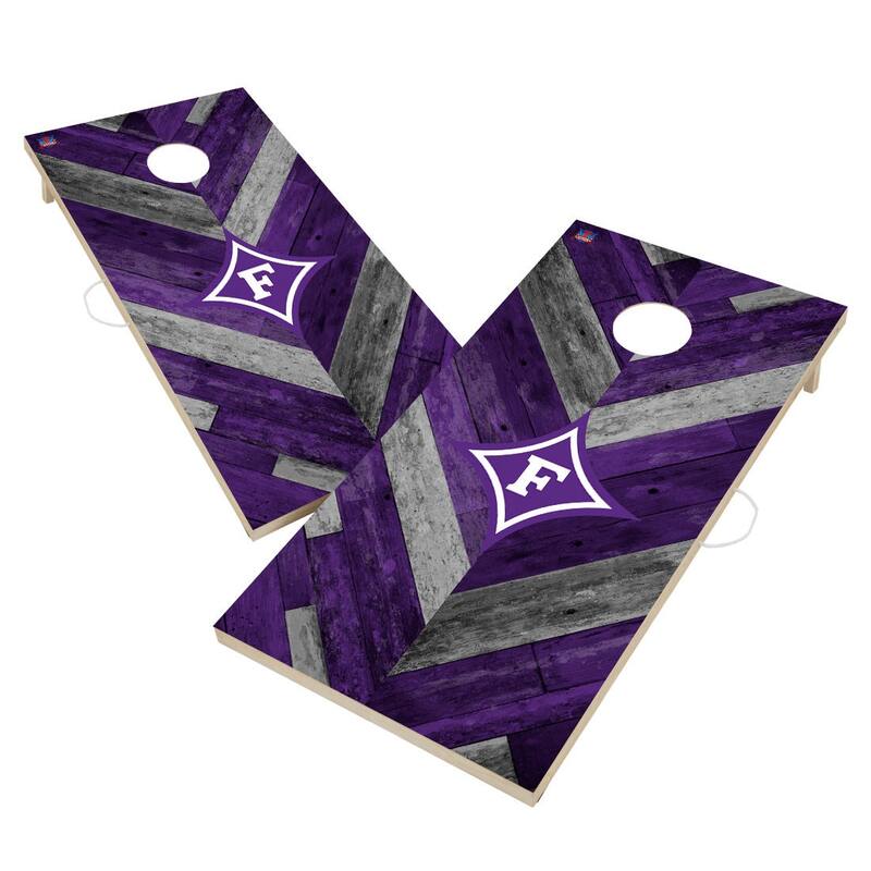 Furman University Paladins Premium 2x4 Cornhole Boards - V3 - Include Team Bags + Carry Case