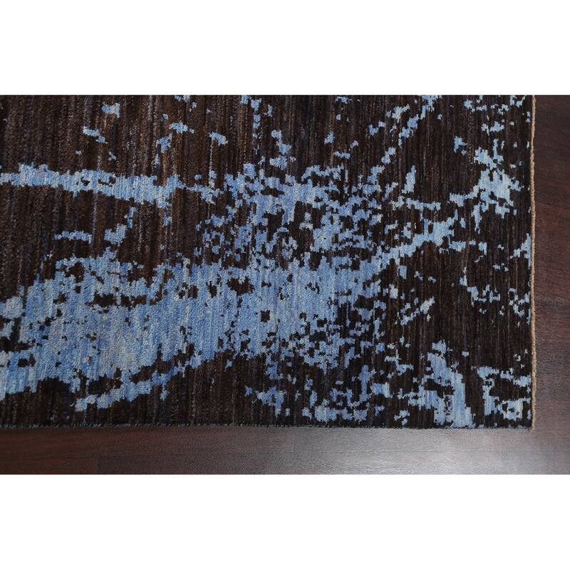 Vegetable Dye Abstract Oriental Living Room Area Rug Wool Hand-knotted - 8'11" x 11'10"