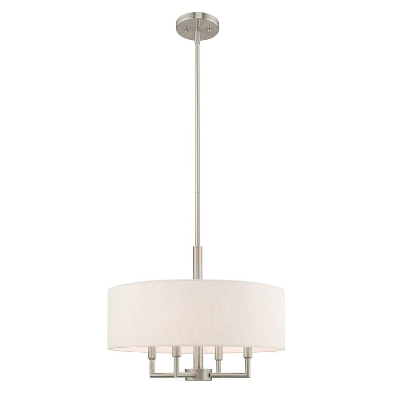 Livex Lighting 4-light Drum Shade Pendant Chandelier, 42604